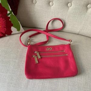 Cole Haan Hot Pink Leather Crossbody Bag Purse